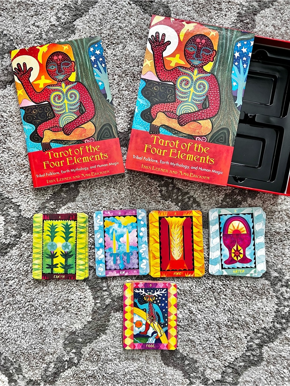 NEW! Tarot of the Four Elements Deck & Guidebook Set Tribal Folklore